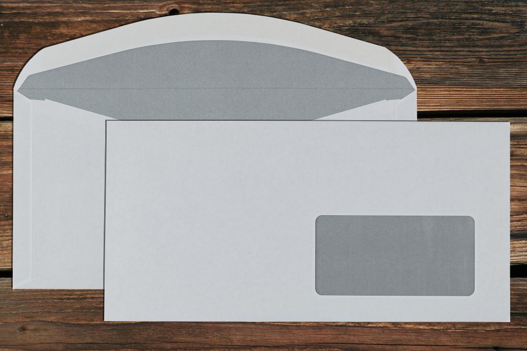 Kuvertierhüllen mit Fenster C6/5 114x229 mm Nassklebend Weiß 75 g/qm